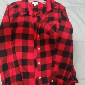 Cat & Jack girls flannel long sleeve (brand new)